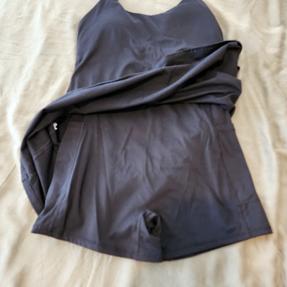 EUC Halara Halter Exercise Dress - Black - Picture 2 of 5